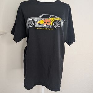 Disney Black Lightning McQueen Graphic Tee
